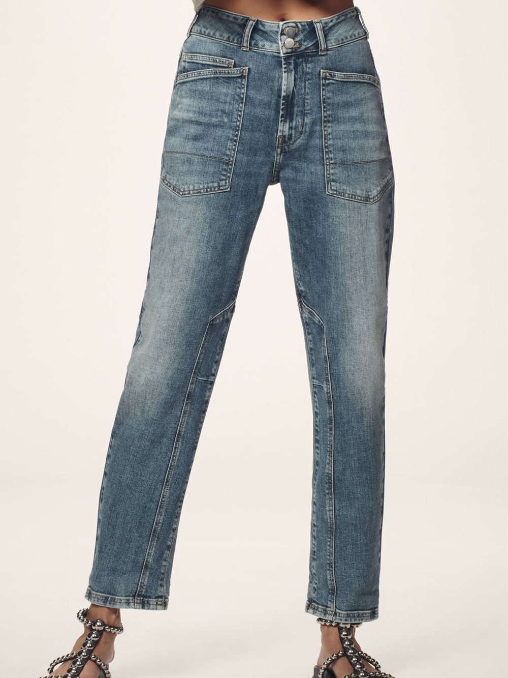 Wanderer Mid-Rise Relaxed Jeans by Pilcro
